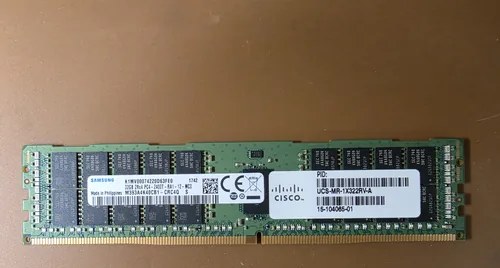 Samsung 32GB DDR4-2400 RDIMM (Cisco) memory module, part M393A4K40CB1 — the type of used memory Ocitech buys