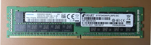 Samsung 32GB DDR4-2666 RDIMM (NetApp) memory module, part M393A4K40CB2 — the type of used memory Ocitech buys