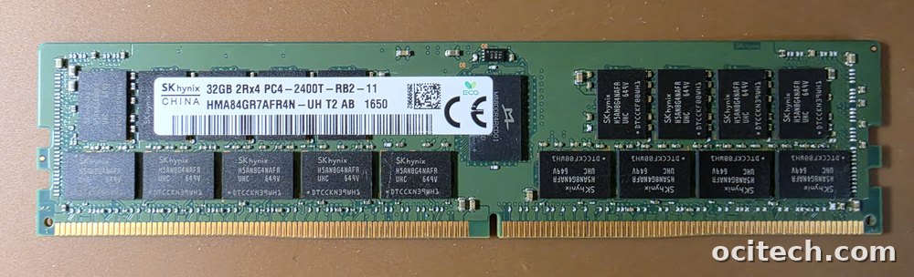 SK hynix 32GB DDR4-2400 RDIMM memory module, part HMA84GR7AFR4N — the type of used memory Ocitech buys
